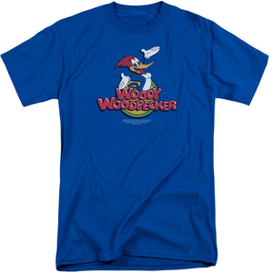 Woody Woodpecker Woody Mens Tall T Shirt Black