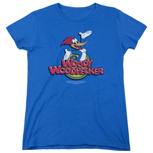 Woody Woodpecker Woody Womens T Shirt Royal Blue