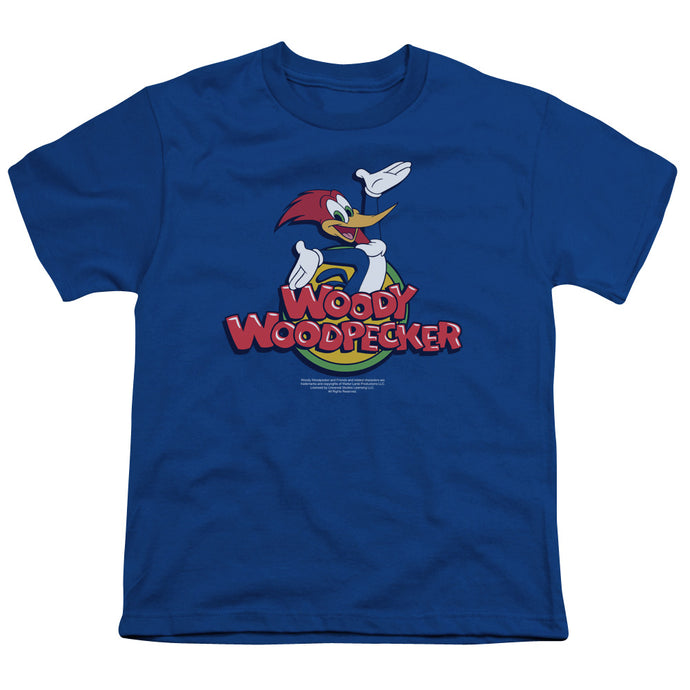 Woody Woodpecker Woody Kids Youth T Shirt Royal Blue