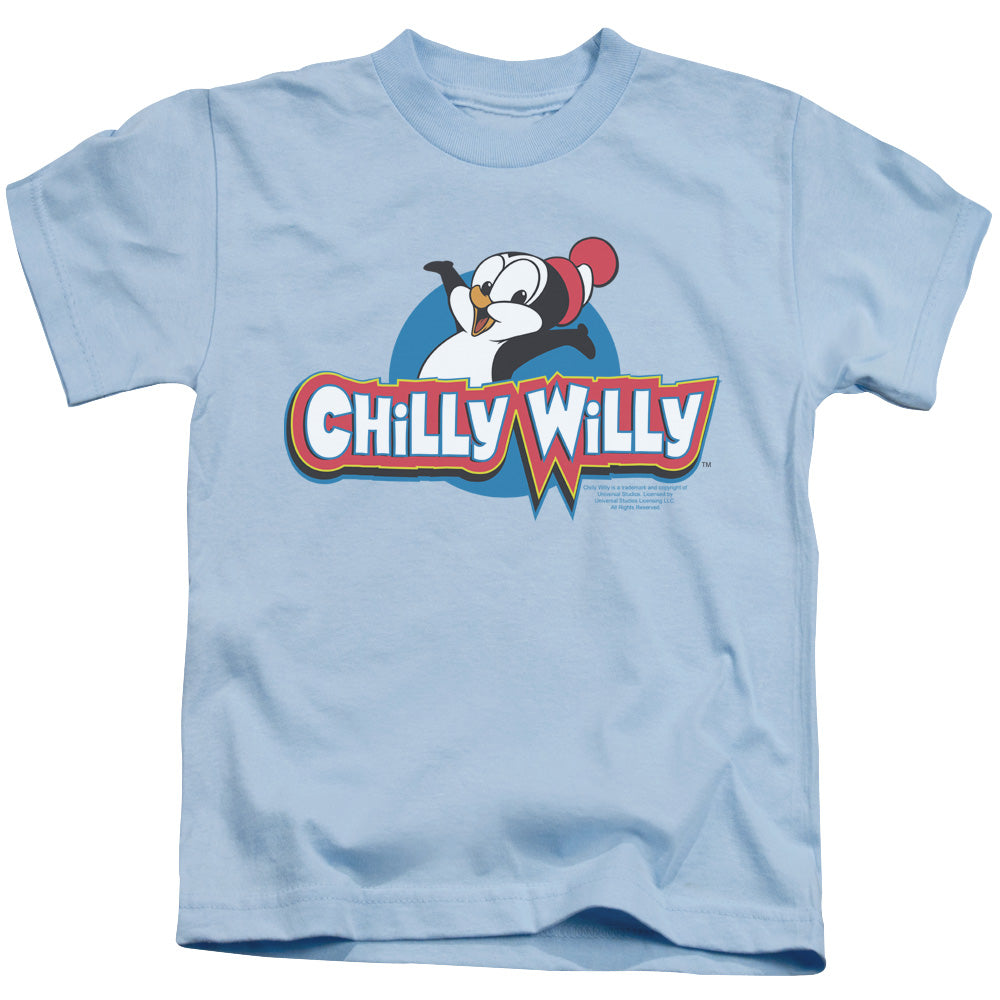 Chilly Willy Logo Juvenile Kids Youth T Shirt Light Blue