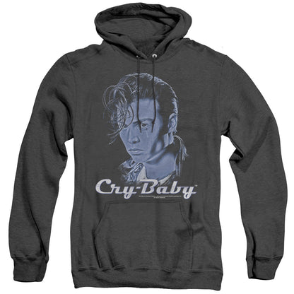 Cry Baby King Cry Baby Mens Heather Hoodie Black Officially Licensed