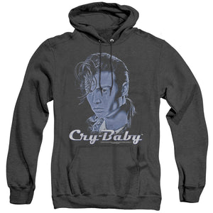 Cry Baby King Cry Baby Heather Mens Hoodie Black