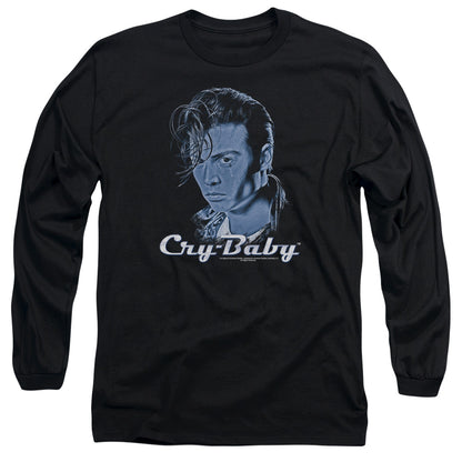 Cry Baby King Cry Baby Mens Long Sleeve Shirt Black