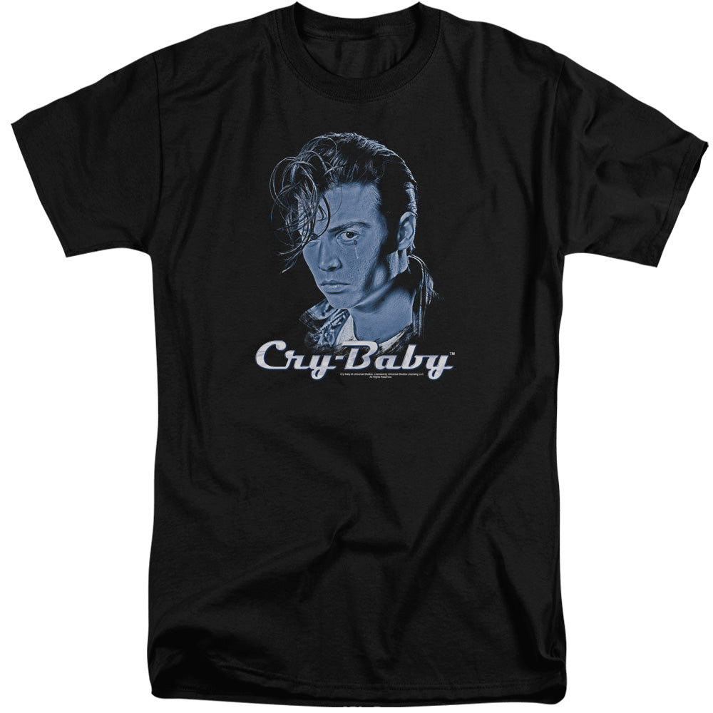 Cry Baby King Cry Baby Mens Tall T Shirt Black Black Officially Licensed