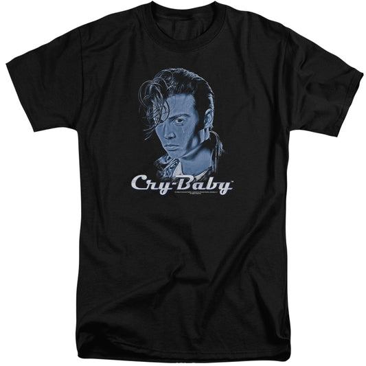 Cry Baby King Cry Baby Mens Tall T Shirt Black Black Officially Licensed