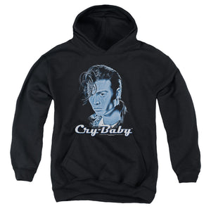 Cry Baby King Cry Baby Kids Youth Hoodie Black