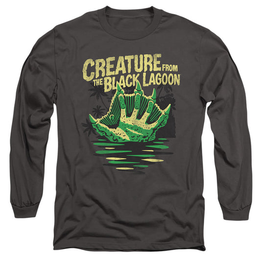 Universal Monsters Creature Breacher Mens Long Sleeve Shirt Charcoal