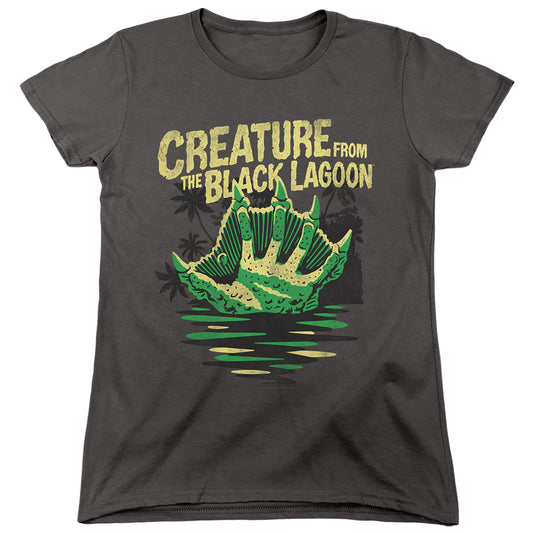 Universal Monsters Creature Breacher Womens T Shirt Charcoal