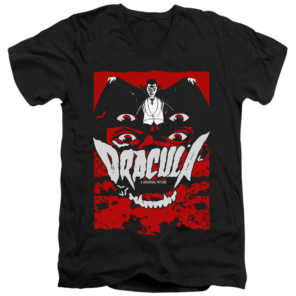 Universal Monsters As I Have Lived Mens Slim Fit V-Neck T Shirt Black