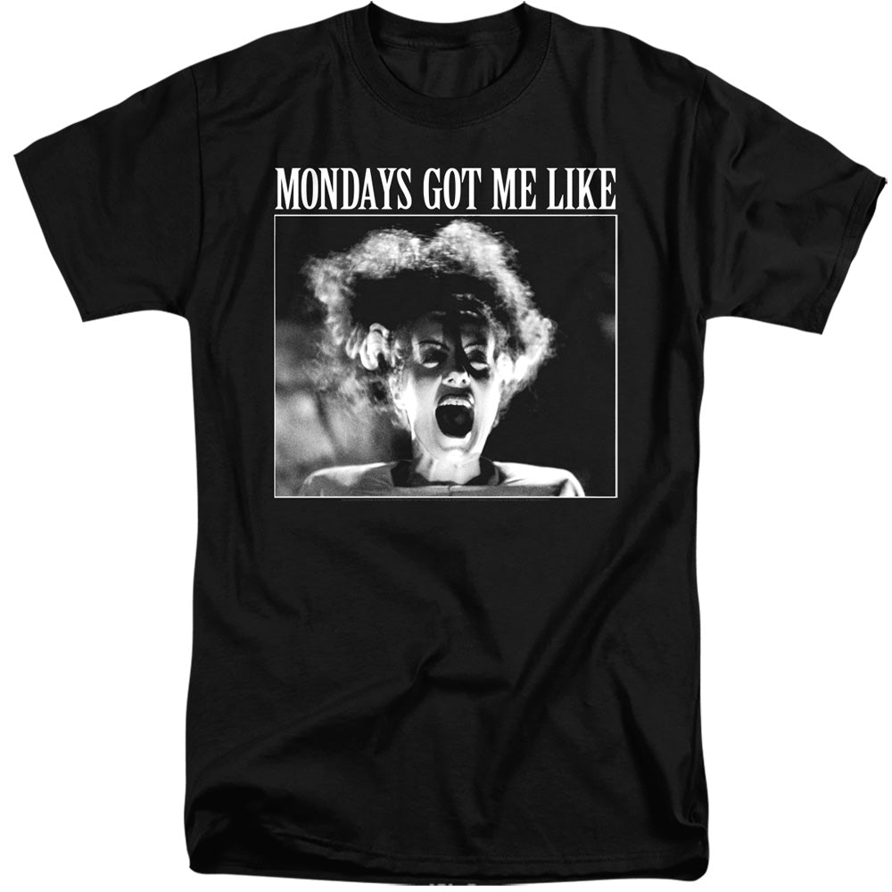 Universal Monsters Monday Monster Mens Tall T Shirt Black Officially Licensed