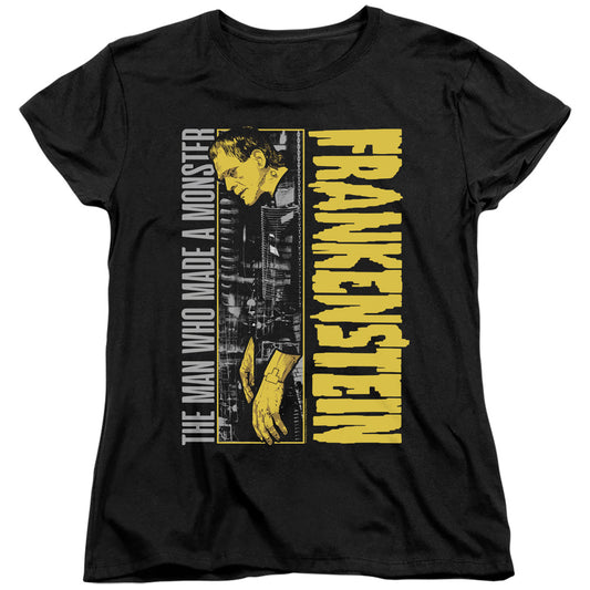 Universal Monsters The Man Who Made A Womens T Shirt Black