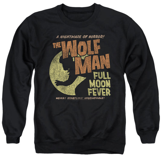 Universal Monsters Full Moon Fever Mens Crewneck Sweatshirt Black