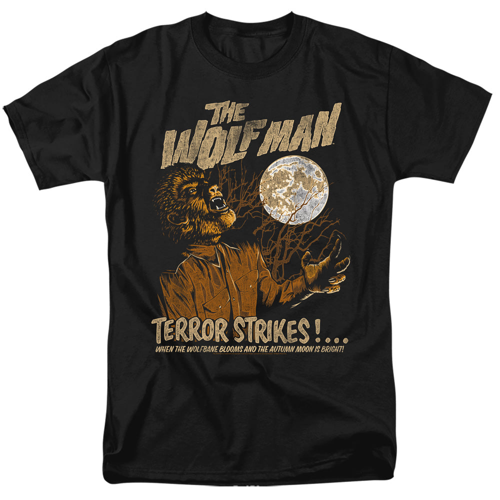 Universal Monsters Terror Strikes Mens T Shirt Black Officially Licensed