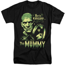 Load image into Gallery viewer, Universal Monsters The Mummy Mens Tall T Shirt Black