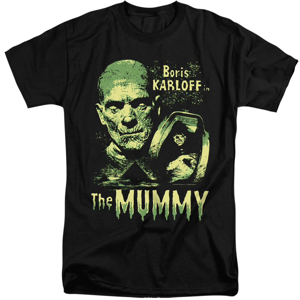 Universal Monsters The Mummy Mens Tall T Shirt Black Officially Licensed