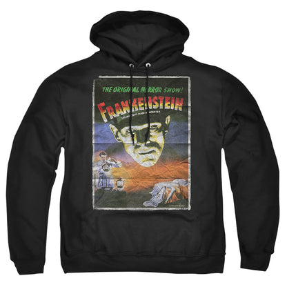 Universal Monsters Frankenstein One Sheet Mens Hoodie Black Officially Licensed