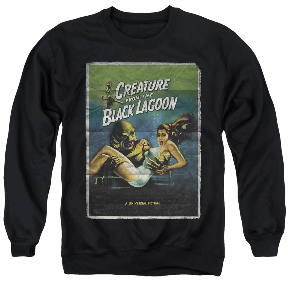 Universal Monsters Creature One Sheet Mens Crewneck Sweatshirt Black