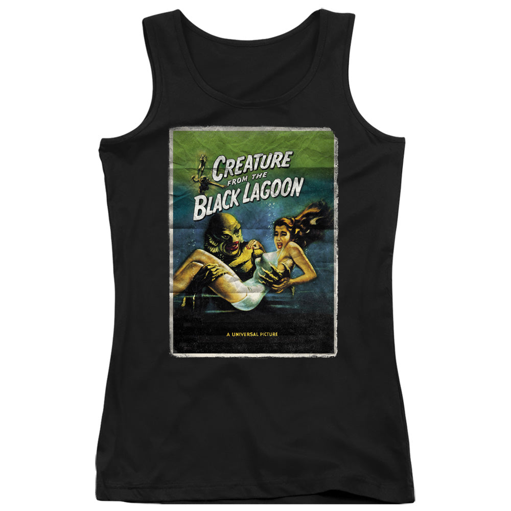 Universal Monsters Creature One Sheet Womens Tank Top Shirt Black