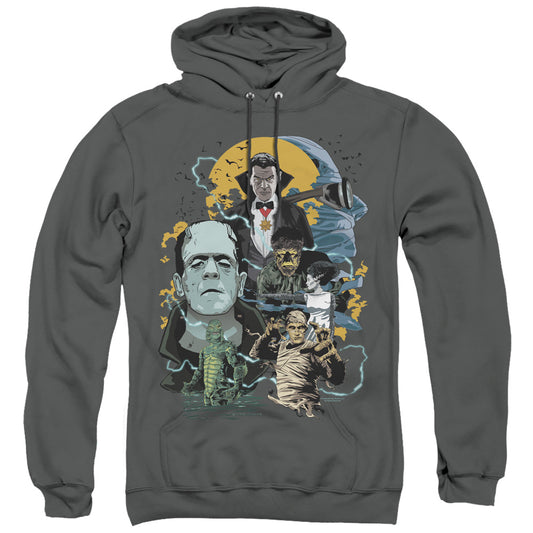 Universal Monsters Monster Mash Mens Hoodie Charcoal