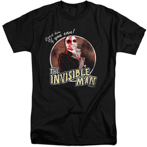 Universal Monsters Catch Him If You Can Mens Tall T Shirt Black