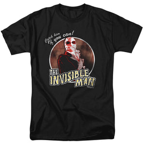 Universal Monsters Catch Him If You Can Mens T Shirt Black