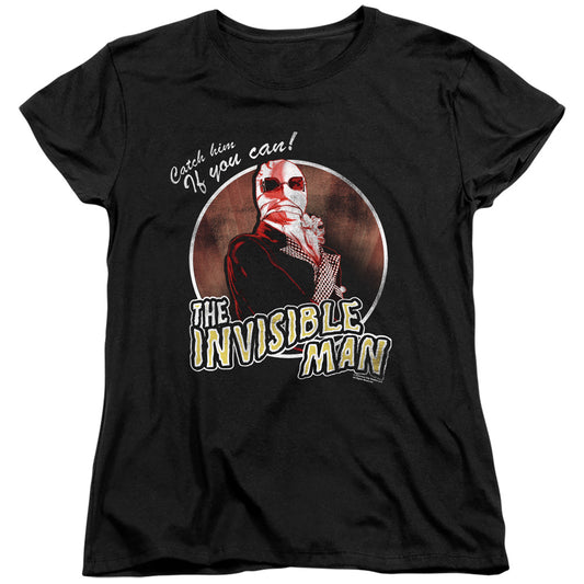 Universal Monsters Catch Him If You Can Womens T Shirt Black