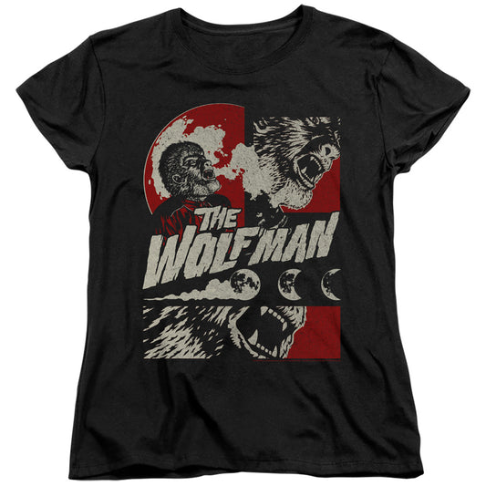 Universal Monsters When The Wolfbane Blooms Womens T Shirt Black