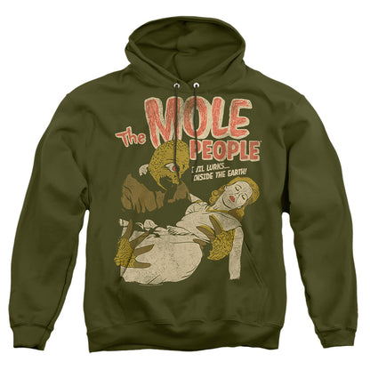 Universal Monsters The Mole People Mens Hoodie Military Green Officially Licensed