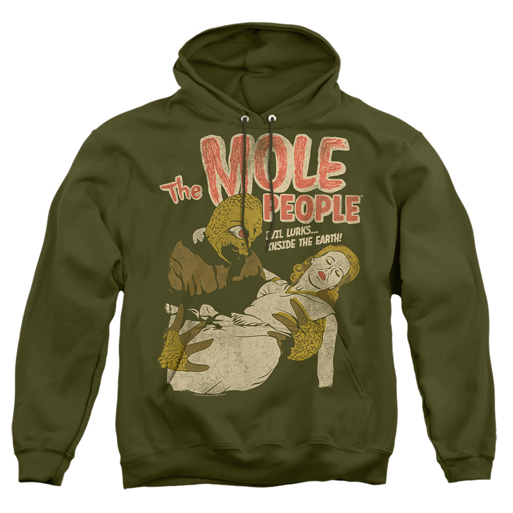 Universal Monsters The Mole People Mens Hoodie Military Green Officially Licensed