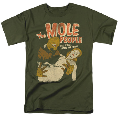 Universal Monsters The Mole People Mens T Shirt Military Green Officially Licensed