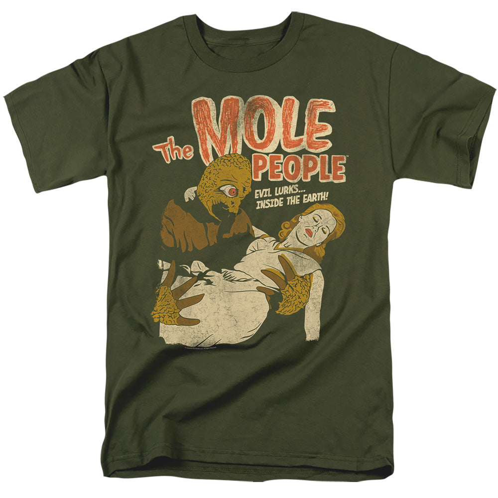 Universal Monsters The Mole People Mens T Shirt Military Green