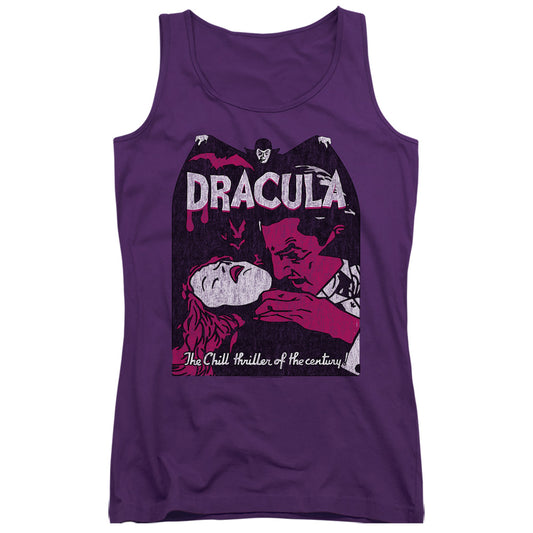 Universal Monsters Chill Thriller Womens Tank Top Shirt Purple