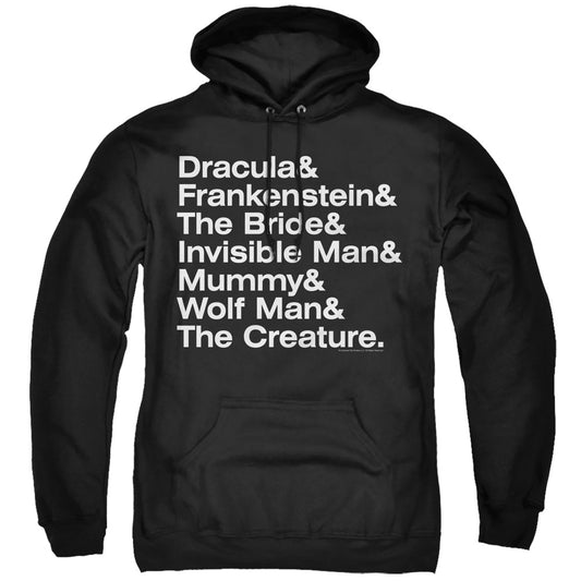 Universal Monsters Ampersand Monsters Mens Hoodie Black