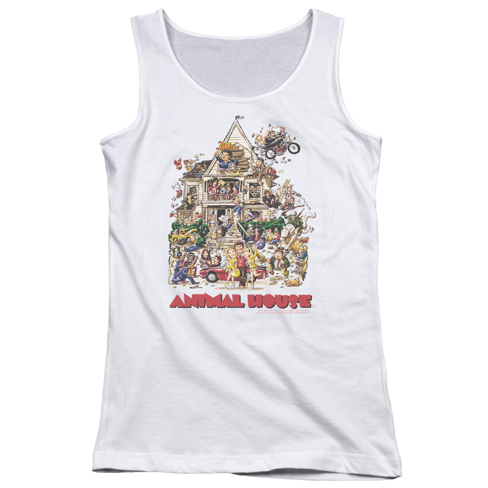 Animal House Poster Art Womens Tank Top Shirt White