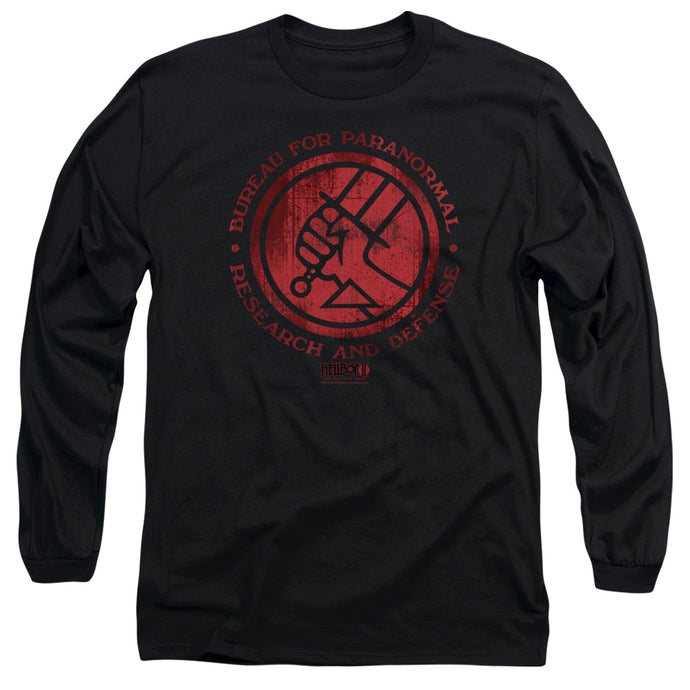 Hellboy II Bprd Logo Mens Long Sleeve Shirt Black
