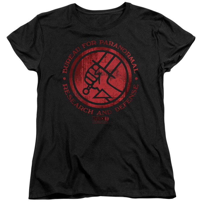 Hellboy II Bprd Logo Womens T Shirt Black
