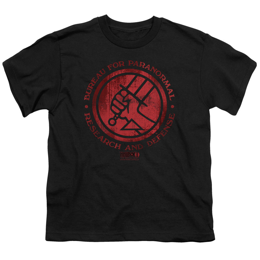 Hellboy II Bprd Logo Kids Youth T Shirt Black