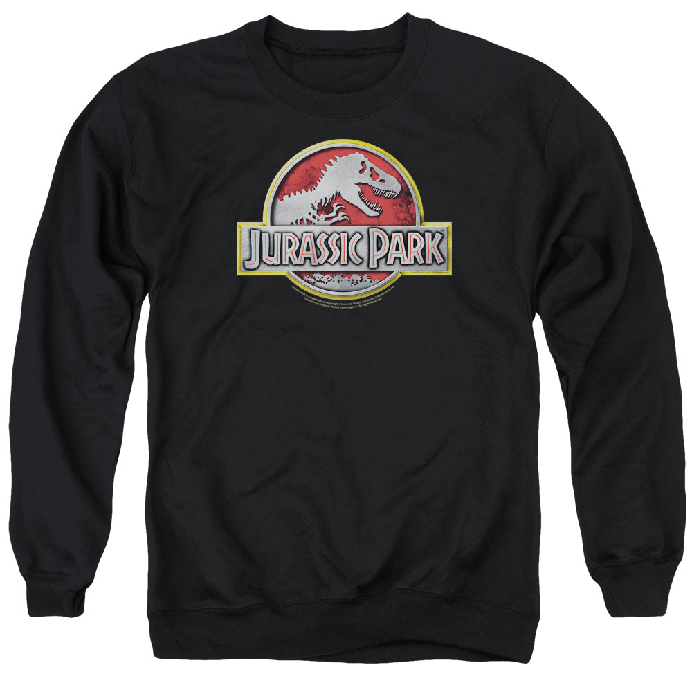 Jurassic Park Logo Mens Crewneck Sweatshirt Black