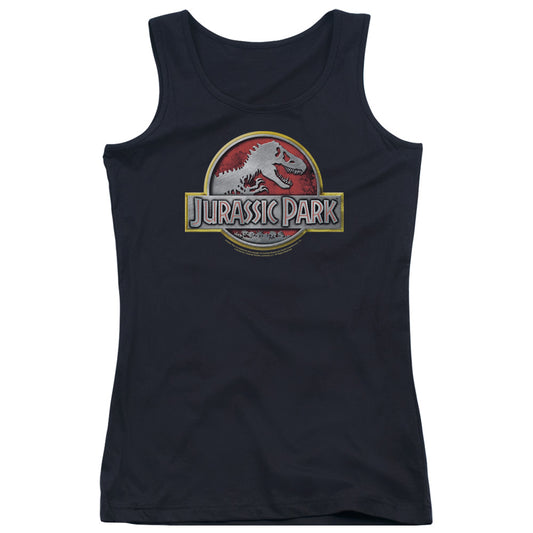 Jurassic Park Logo Womens Tank Top Shirt Black