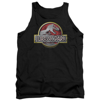 Jurassic Park Logo Mens Tank Top Shirt Black