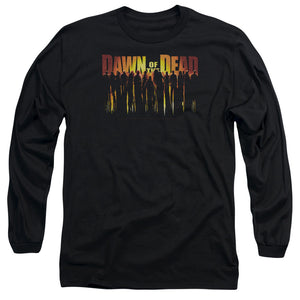 Dawn Of The Dead Walking Dead Mens Long Sleeve Shirt Black