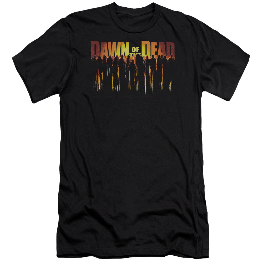 Dawn Of The Dead Walking Dead Premium Bella Canvas Slim Fit Mens T Shirt Black