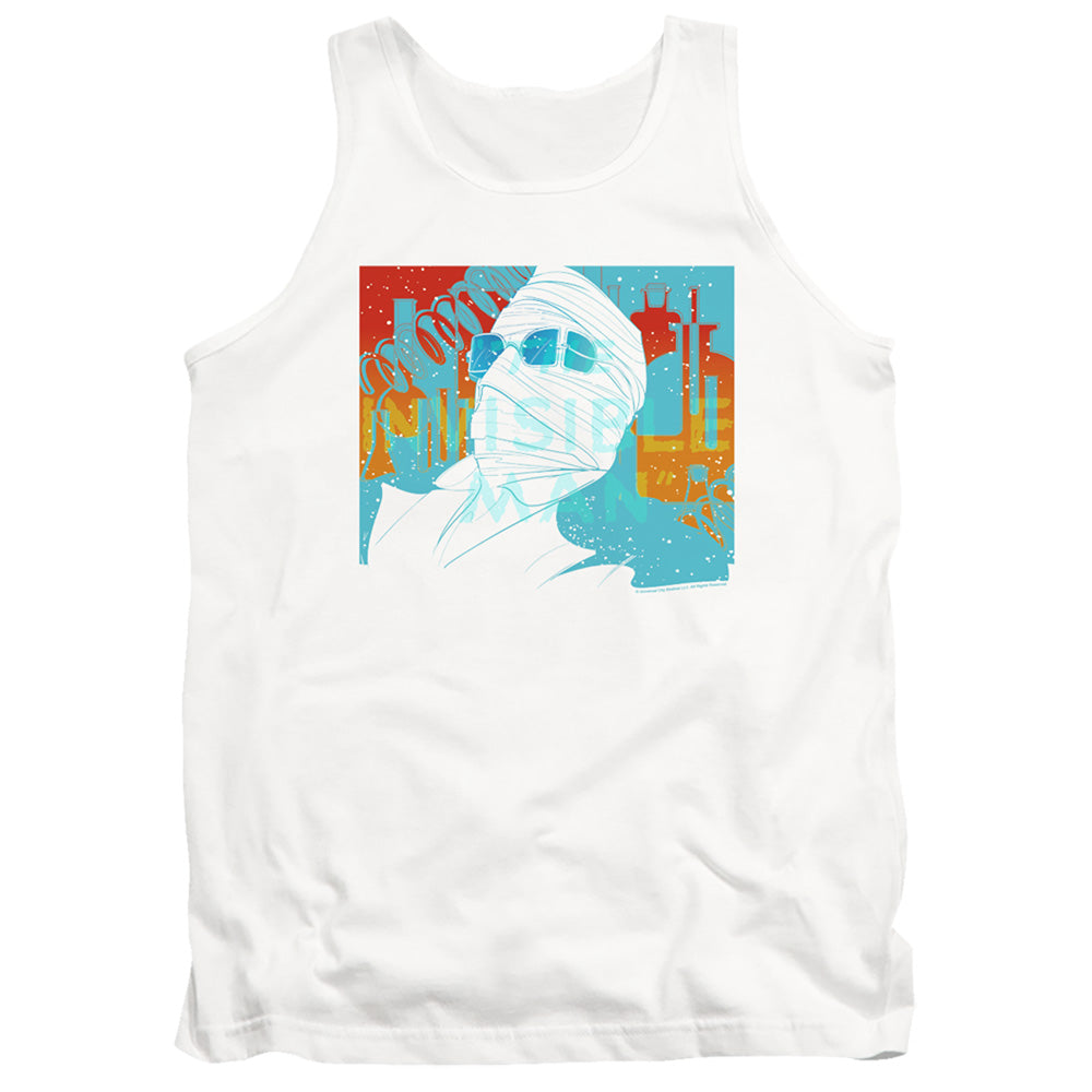 Universal Monsters Wrapped Up Mens Tank Top Shirt White