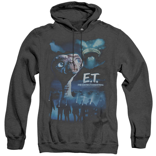 ET the Extra Terrestrial Going Home Heather Mens Hoodie Black