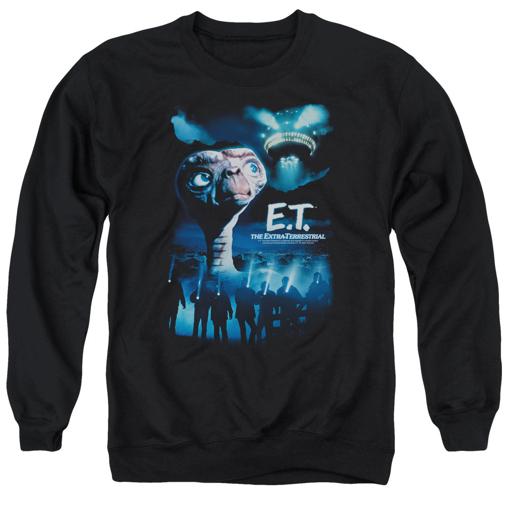 ET the Extra Terrestrial Going Home Mens Crewneck Sweatshirt Black