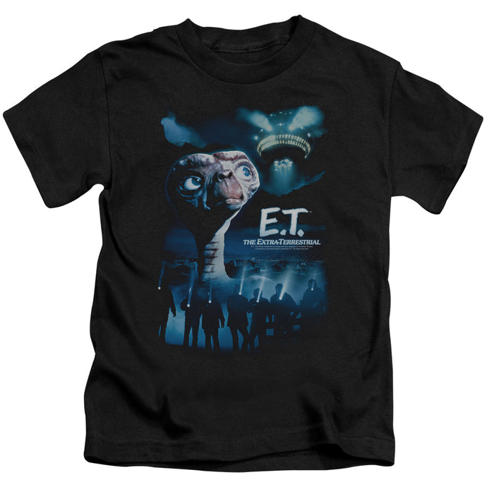 ET the Extra Terrestrial Going Home Juvenile Kids Youth T Shirt Black