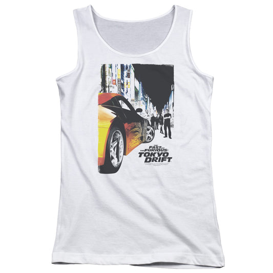 Tokyo Drift Poster Womens Tank Top Shirt White