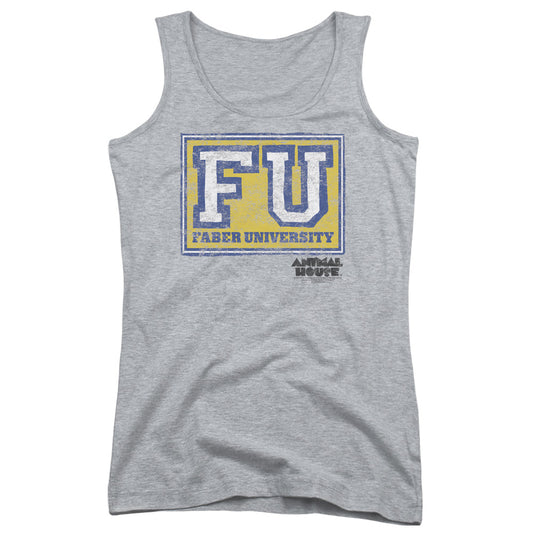 Animal House Faber University Womens Tank Top Shirt Athletic Heather