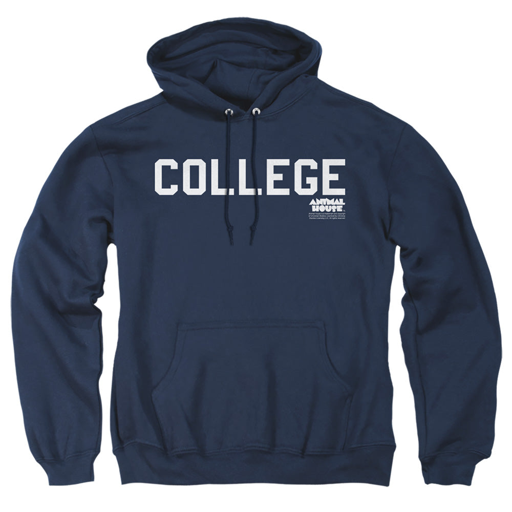 Animal House College Mens Hoodie Navy