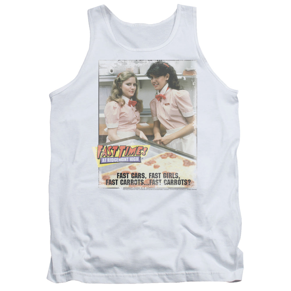 Fast Times at Ridgemont High Fast Carrots Mens Tank Top Shirt White